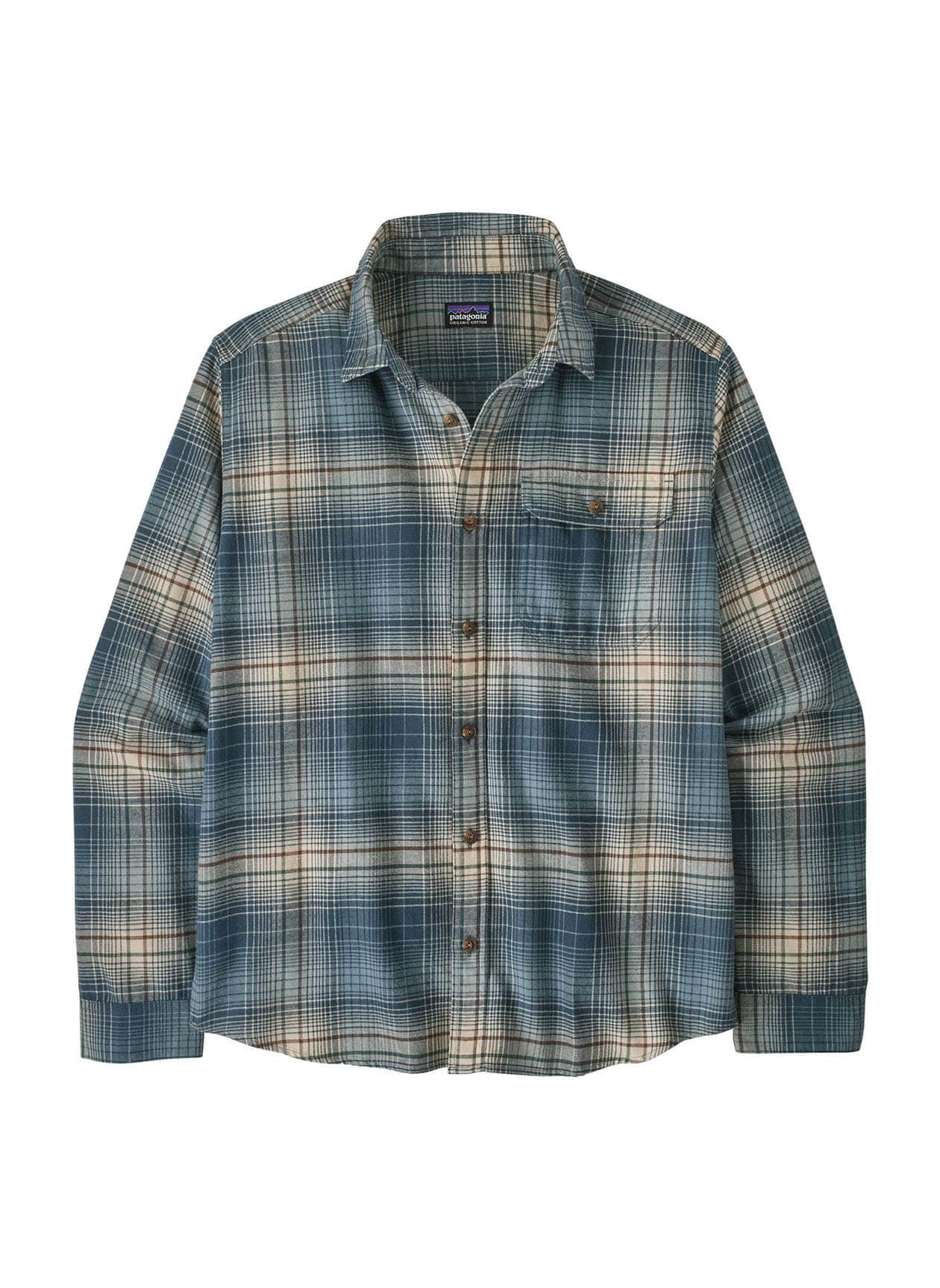 Patagonia Men's LW Fjord Flannel Long-Sleeve Shirt - Cyan 3XL