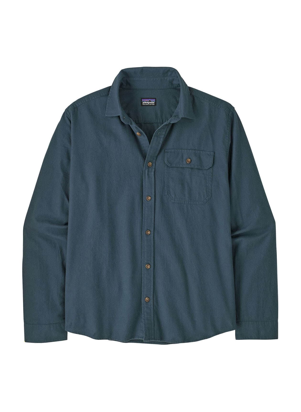 Patagonia Men's LW Fjord Flannel Long-Sleeve Shirt - Summit Blue 3XL