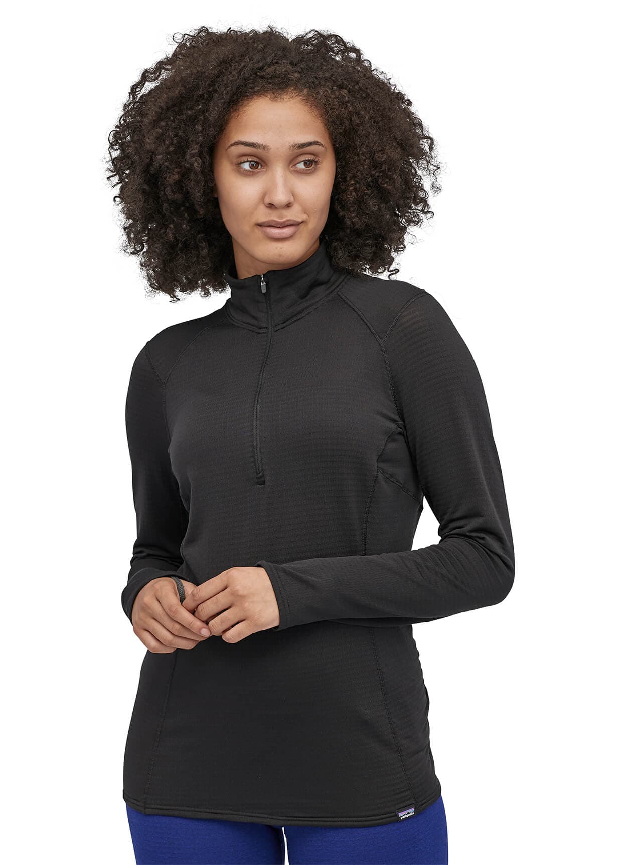 Patagonia Women's Capilene Thermal Weight Zip-Neck - Black LG