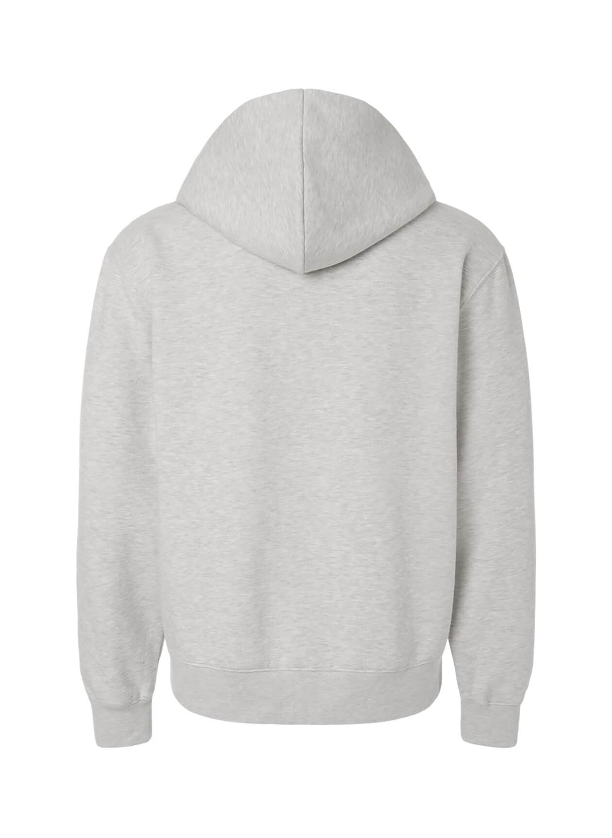 Bella + Canvas Unisex 10 oz Full-Zip Hoodie Sweatshirt - Light Grey 3XL