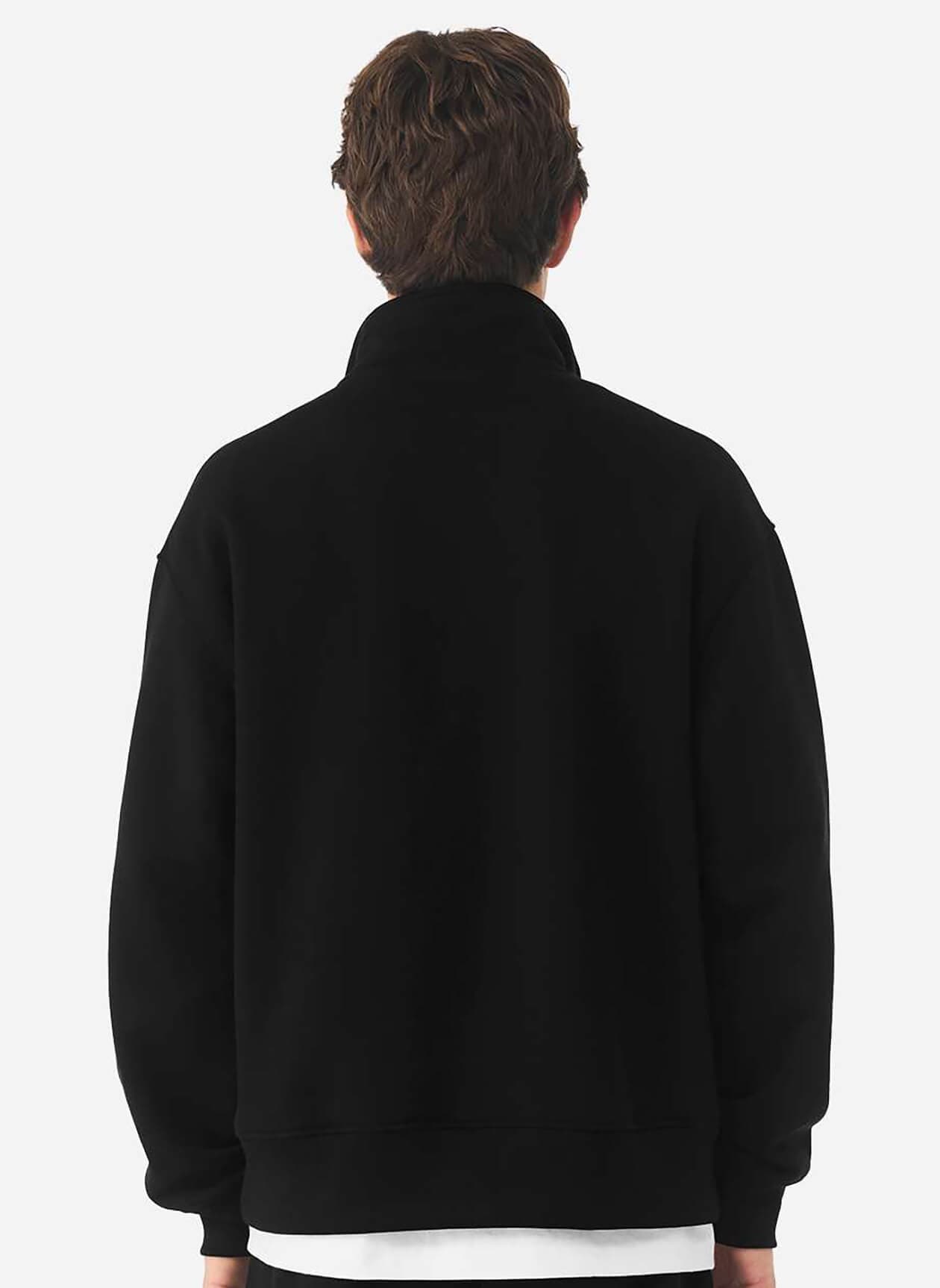 Bella + Canvas Unisex 10 oz Quarter-Zip Pullover Sweatshirt - Black 3XL