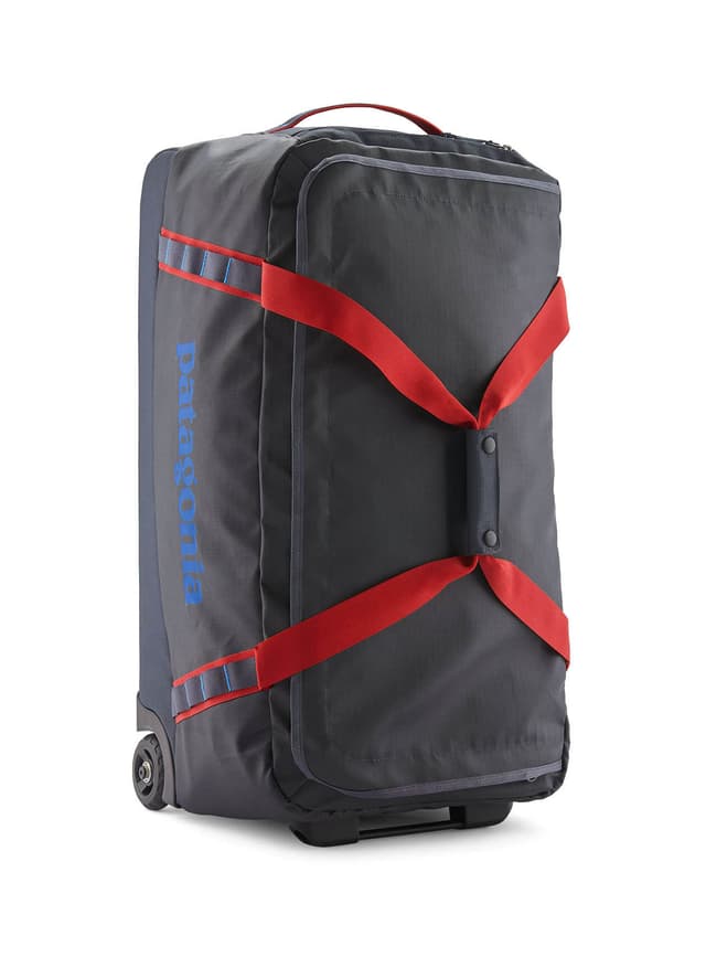 Patagonia Black Hole Wheeled Duffel 70L F24 - Smolder Blue w / Amanita Red MISC