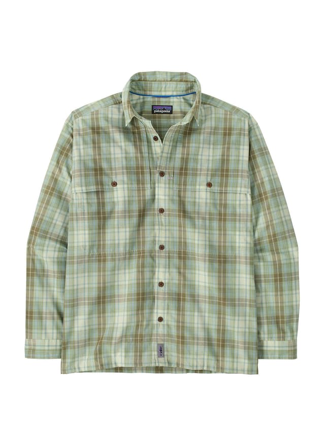 Patagonia Men's Long Sleeve Island Hopper Shirt - Longshore: Lichen Green LG