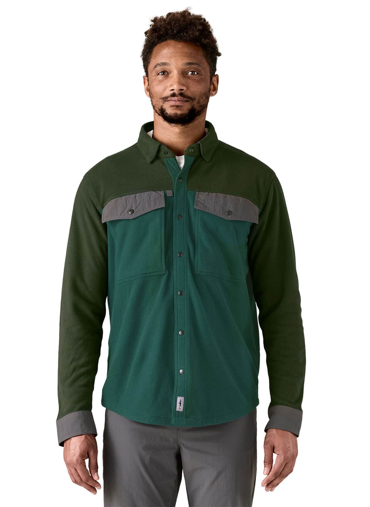 Patagonia Men's Early Rise Long-Sleeve Snap Shirt - Green 3XL