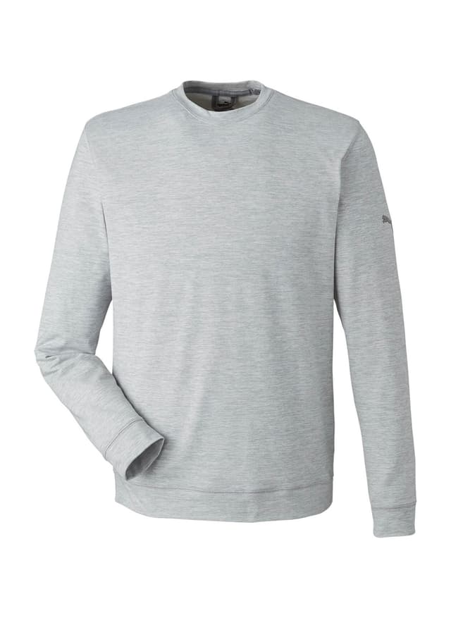 PUMA Men's Cloudspun Crewneck Sweatshirt - Light Grey 3XL