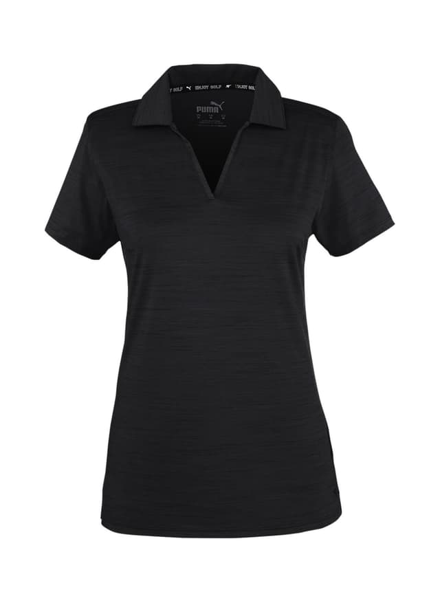PUMA Women's Cloudspun Coast Polo - Black LG