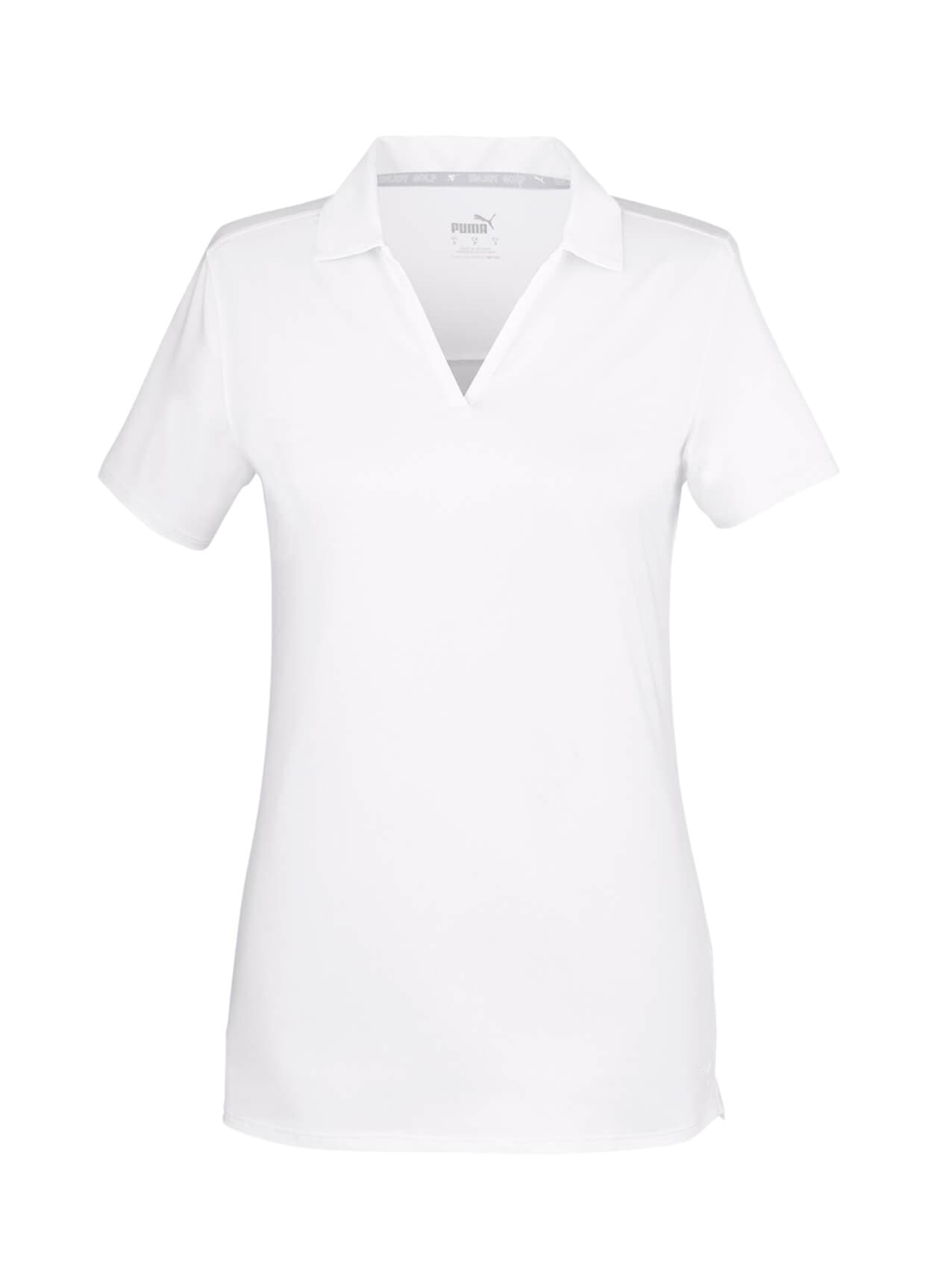 PUMA Women's Cloudspun Coast Polo - White LG