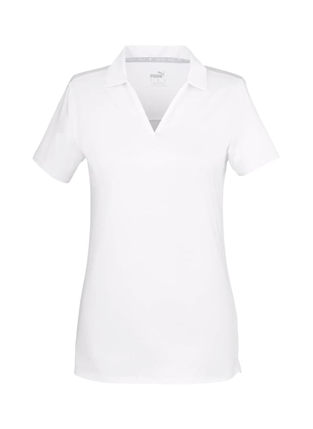 PUMA Women's Cloudspun Coast Polo - White LG