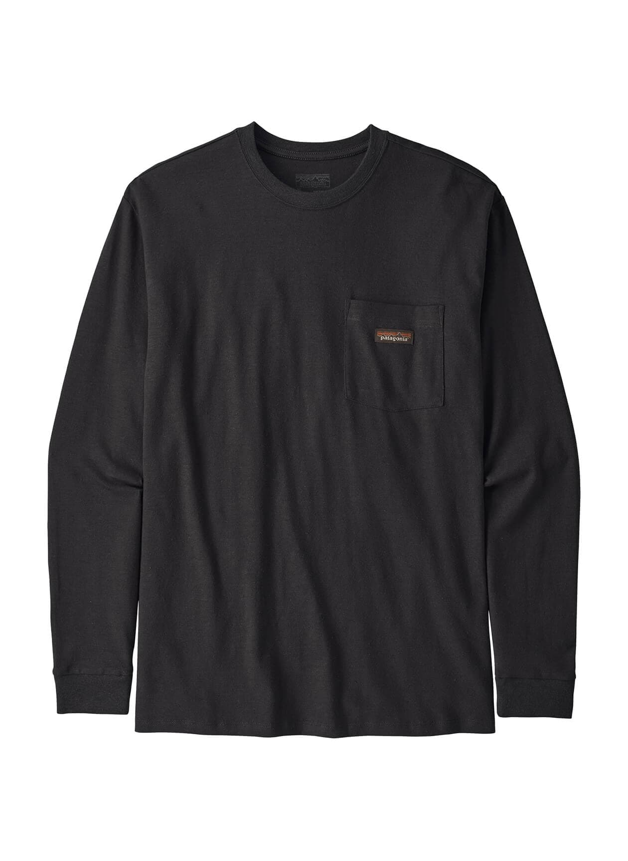 Patagonia Men's Work Pocket Long-Sleeve T-Shirt - Black 3XL