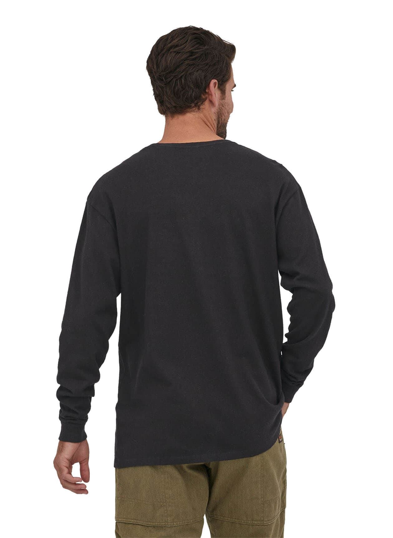 Patagonia Men's Work Pocket Long-Sleeve T-Shirt - Black 3XL