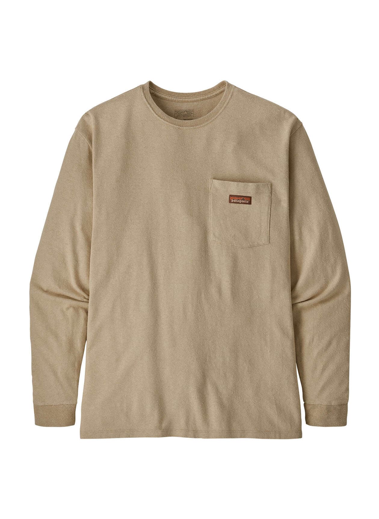Patagonia Men's Work Pocket Long-Sleeve T-Shirt - Brown 3XL