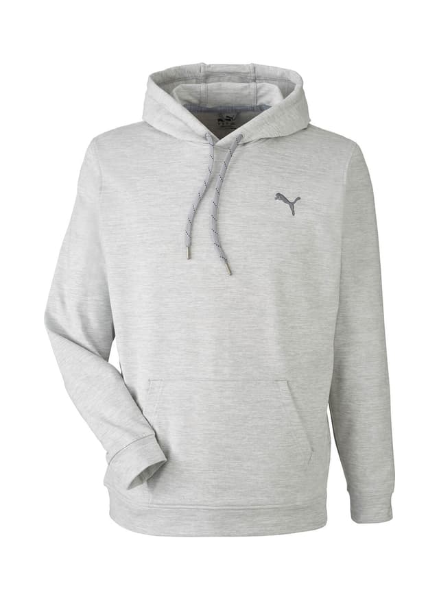 PUMA Men's Cloudspun Progress Hooded Sweatshirt - Light Grey 3XL