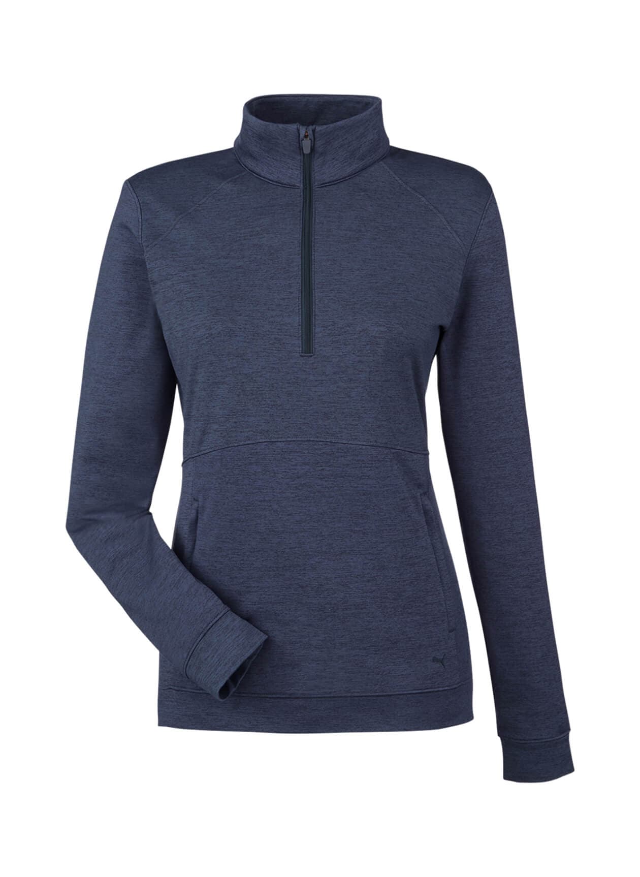 PUMA Women's Cloudspun Rockaway Quarter-Zip - Navy LG