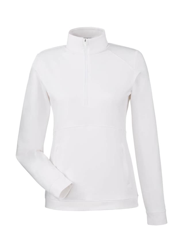 PUMA Women's Cloudspun Rockaway Quarter-Zip - White LG