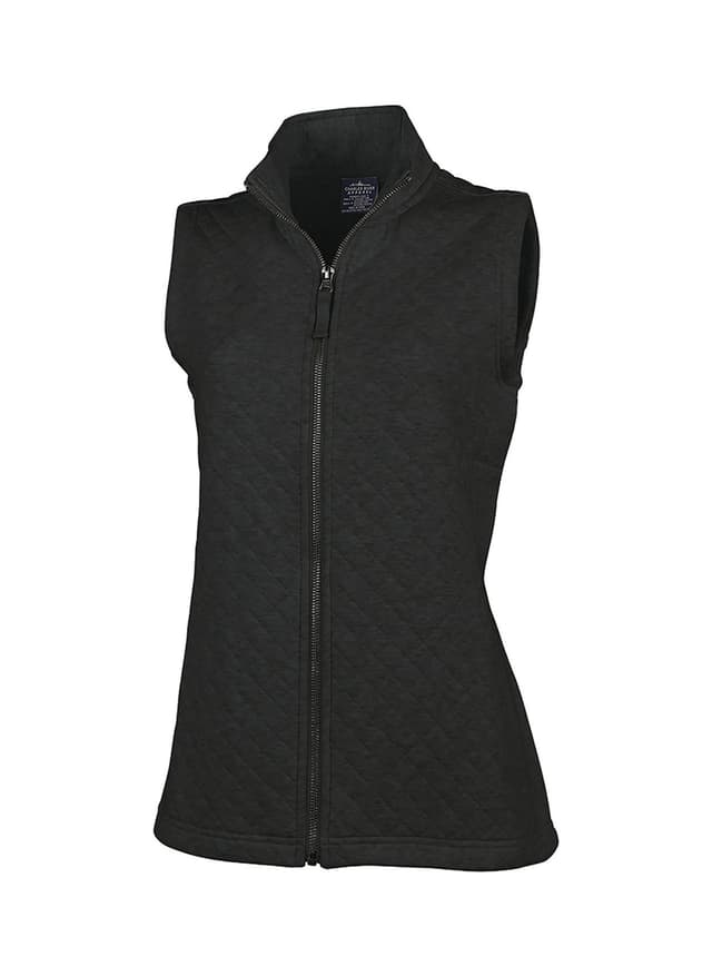 Charles River Women's Franconia Quilted Vest - Dark Grey 3XL