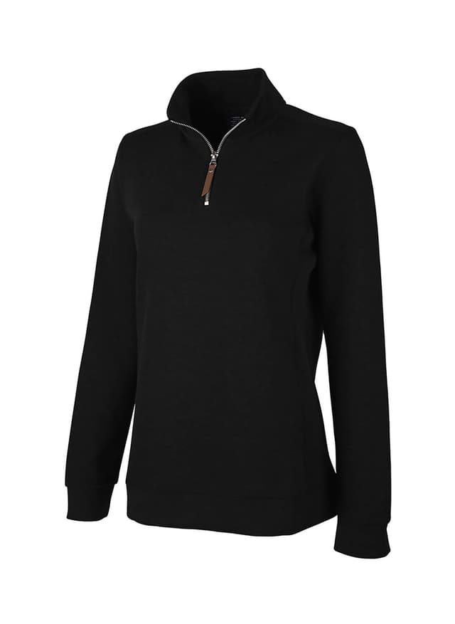 Charles River Women's Hudson Quarter-Zip - Black 3XL