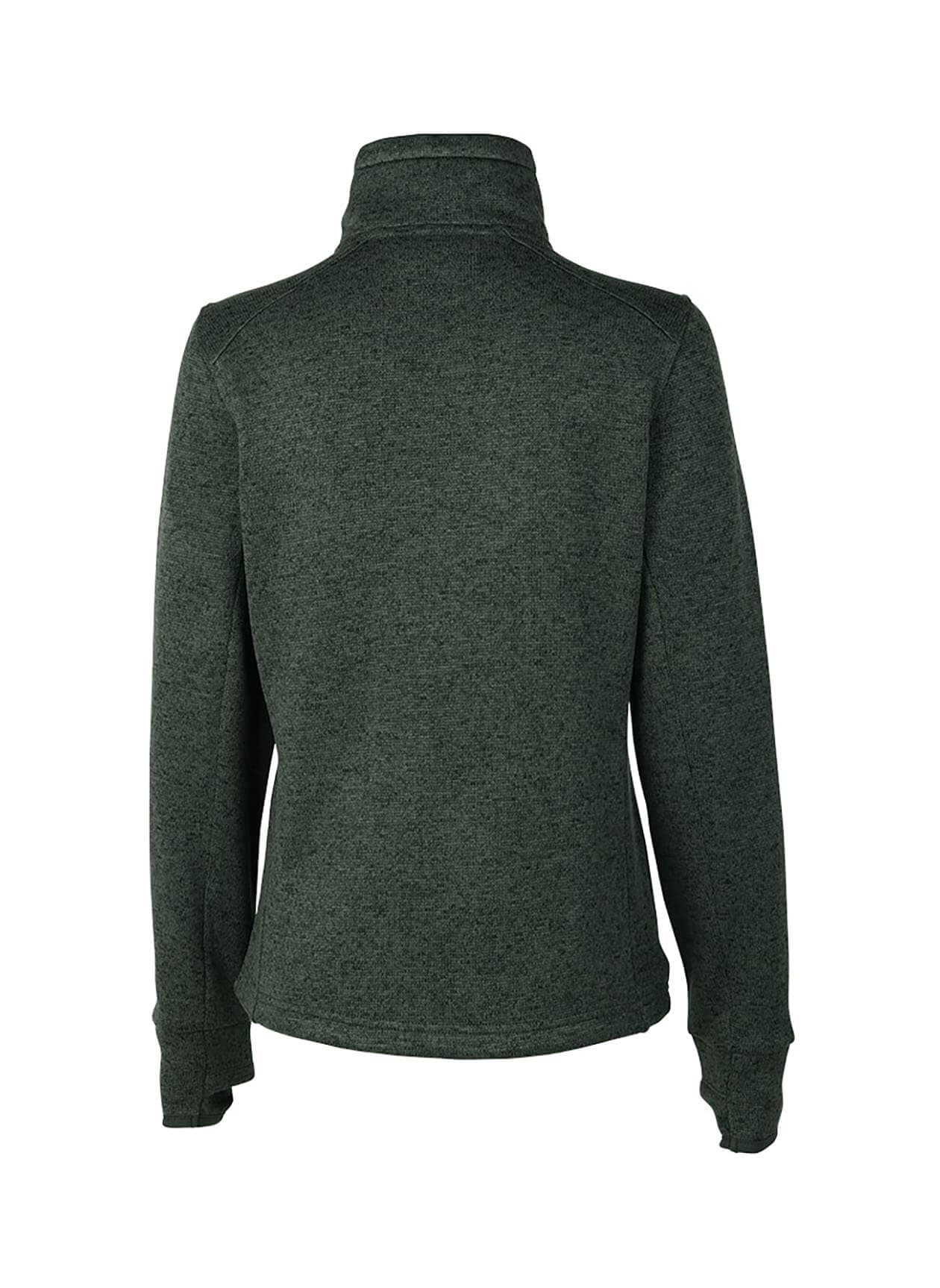 Charles River Women's Heathered Fleece Jacket - Green 3XL