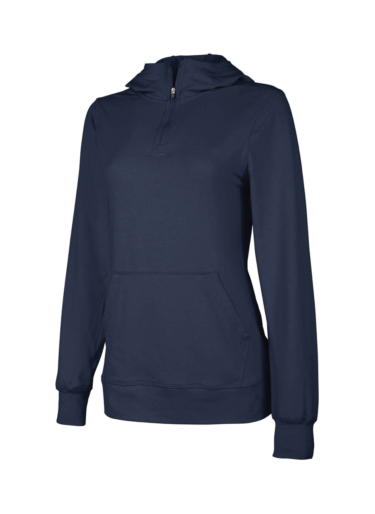 Charles River Women's Pulse Performance Quarter Zip Hoodie - Navy 3XL