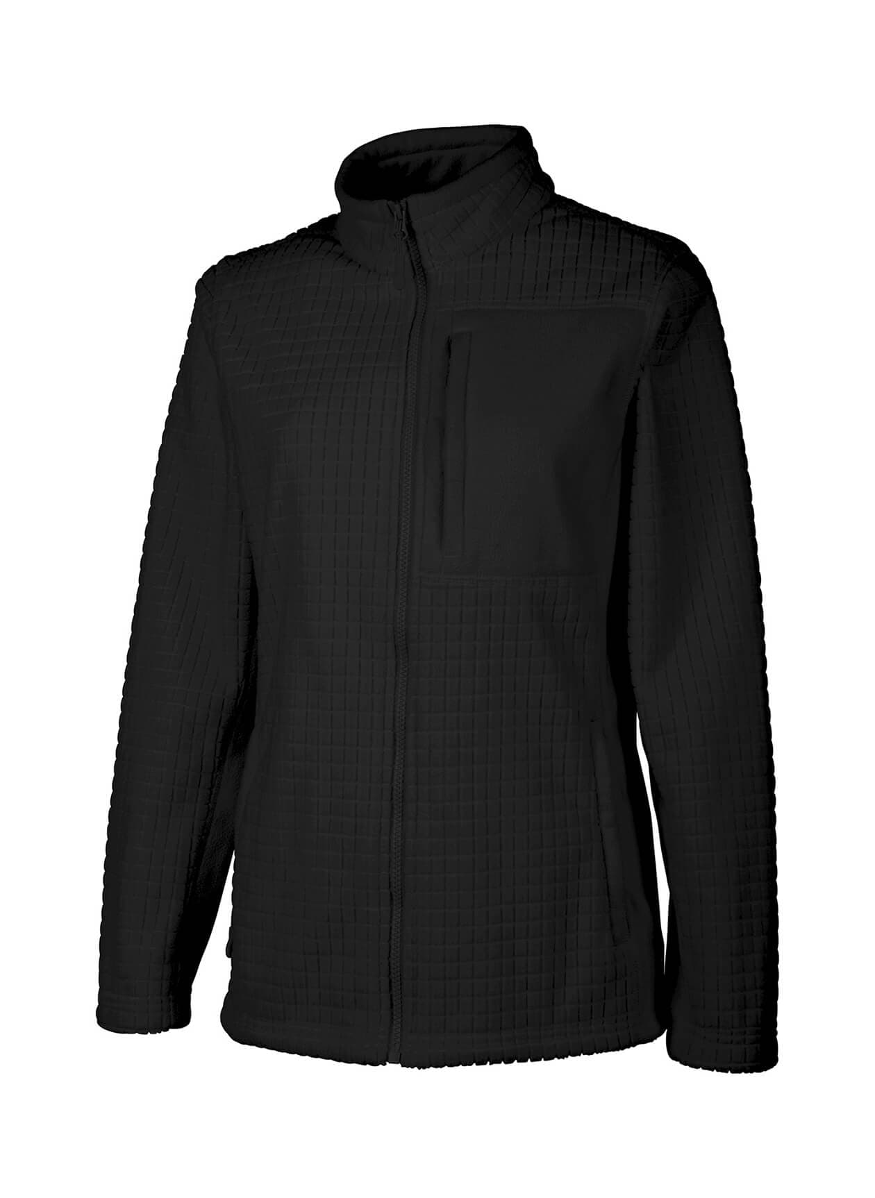 Charles River Women's Terrain Textured Fleece Jacket - Black 3XL