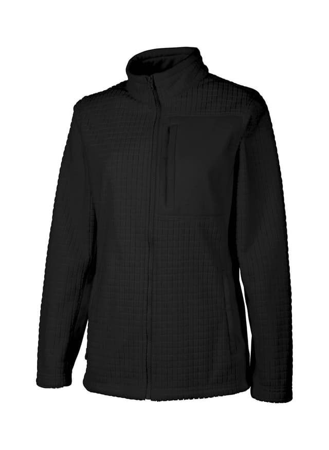 Charles River Women's Terrain Textured Fleece Jacket - Black 3XL