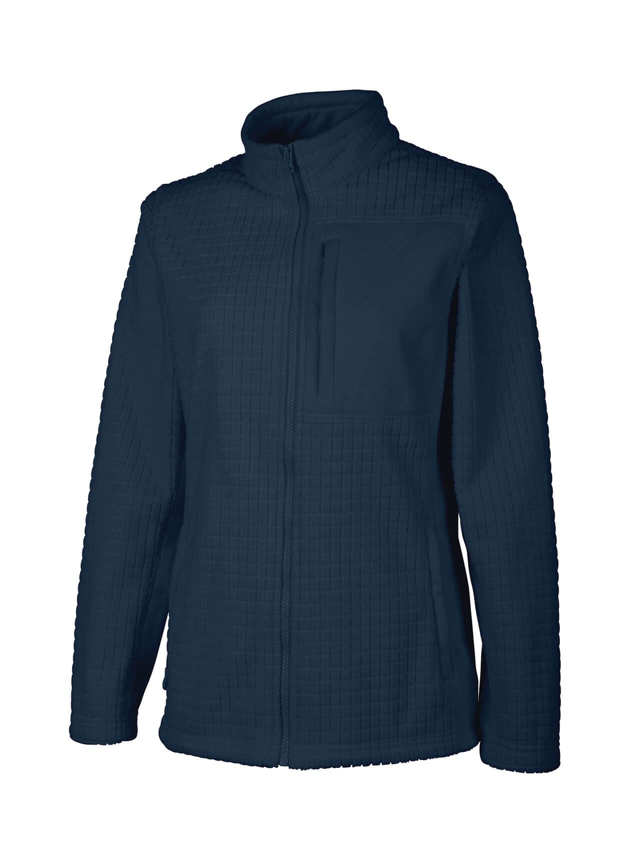Charles River Women's Terrain Textured Fleece Jacket - Navy 3XL