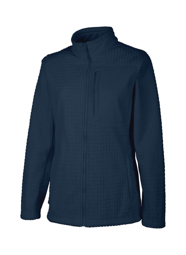 Charles River Women's Terrain Textured Fleece Jacket - Navy 3XL