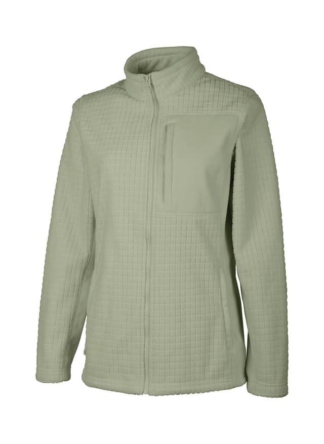 Charles River Women's Terrain Textured Fleece Jacket - Green 3XL