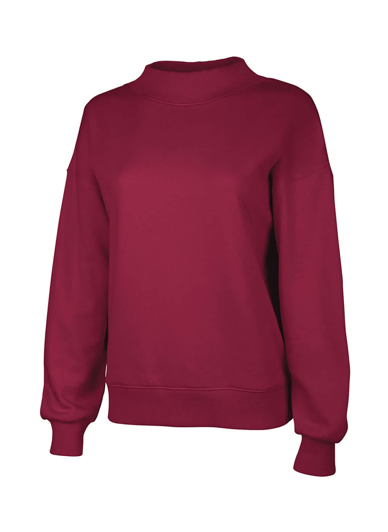 Charles River Women's Willow Mock-Neck Sweatshirt - Purple 3XL