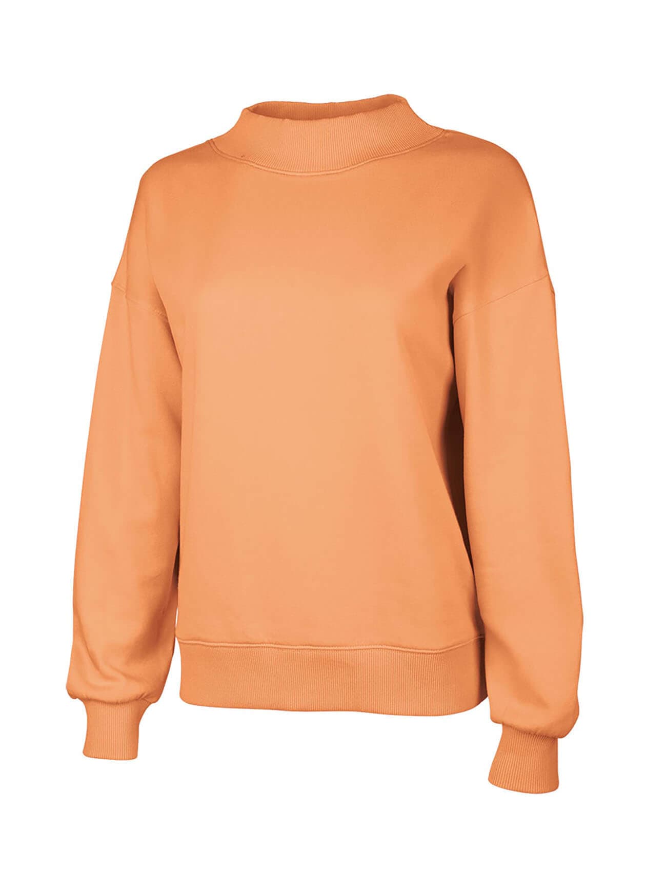 Charles River Women's Willow Mock-Neck Sweatshirt - Orange 3XL