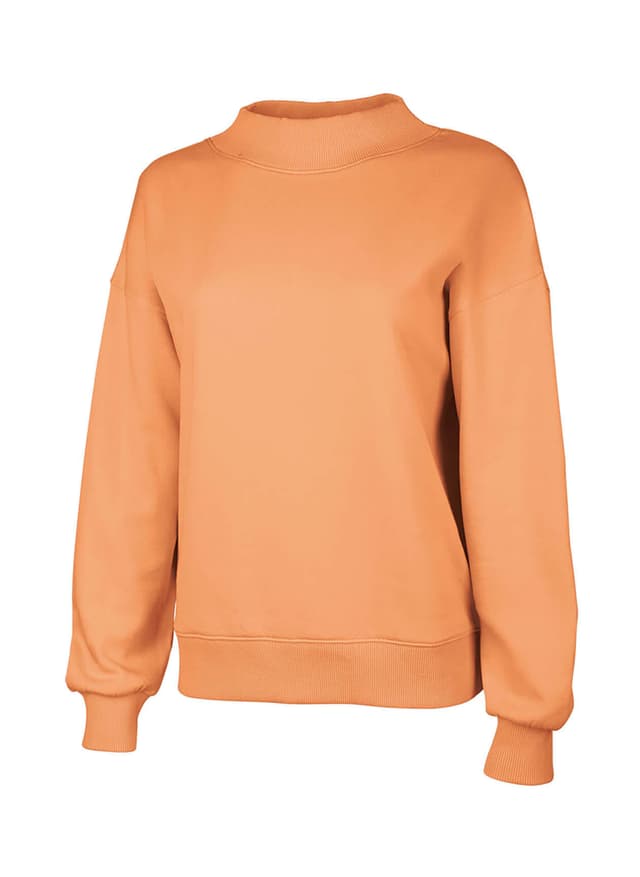 Charles River Women's Willow Mock-Neck Sweatshirt - Orange 3XL