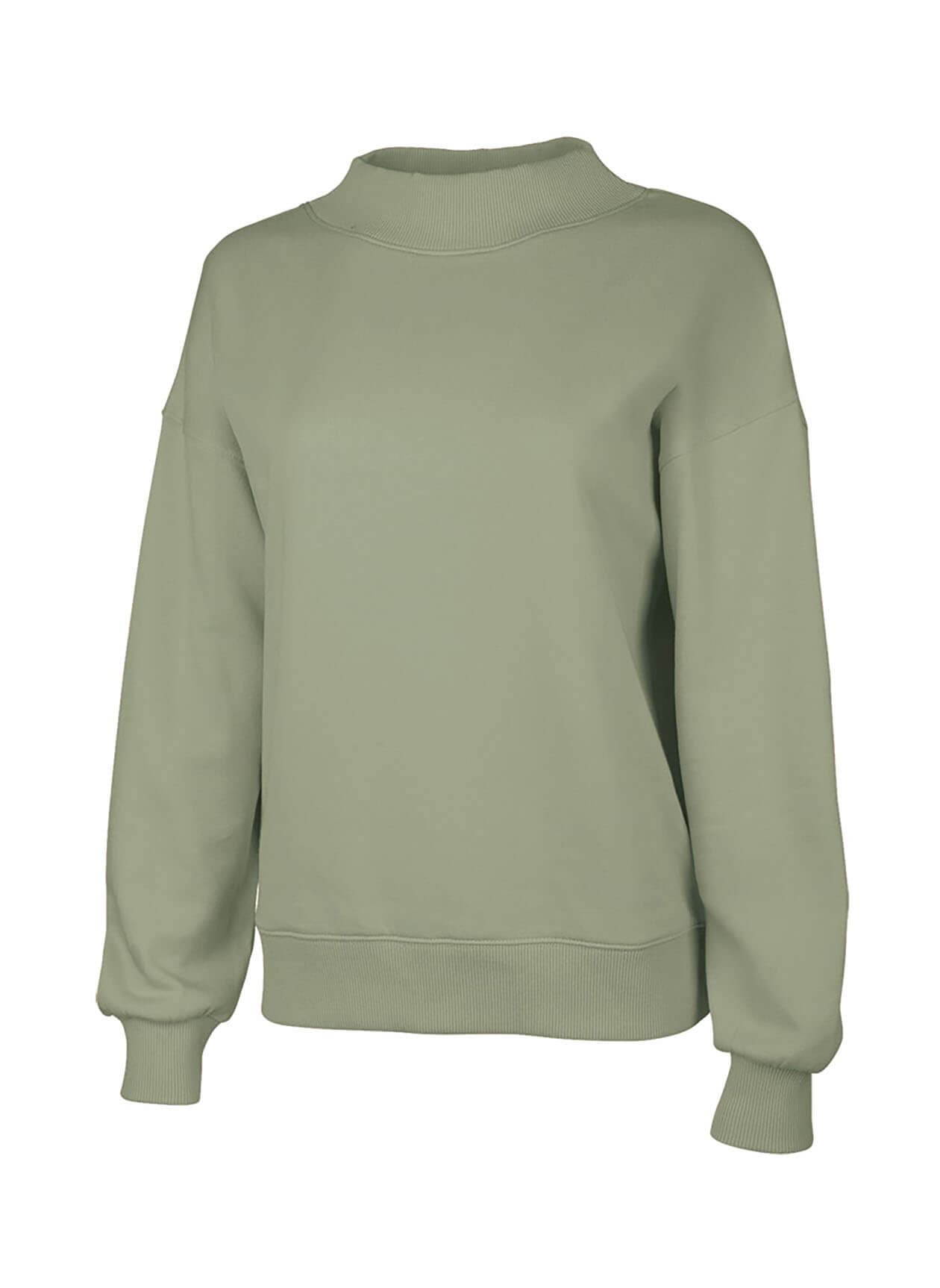 Charles River Women's Willow Mock-Neck Sweatshirt - Green 3XL