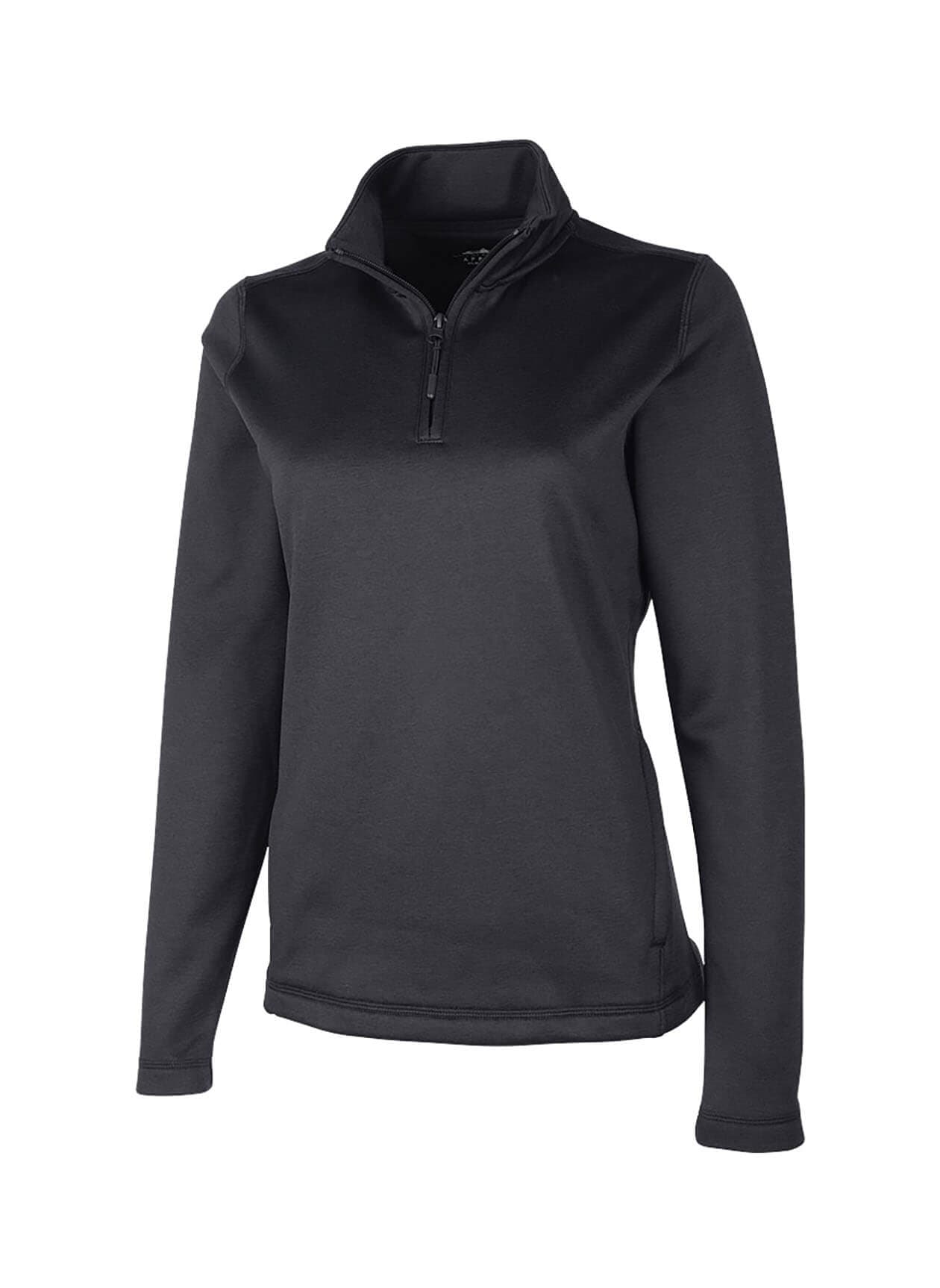 Charles River Women's Flex-Fleece Quarter-Zip - Black 3XL