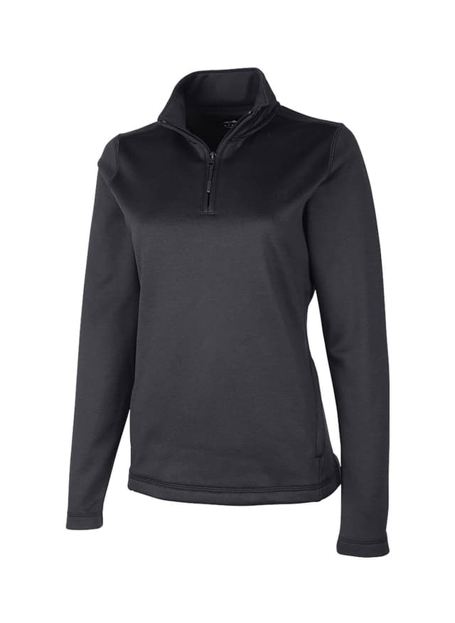 Charles River Women's Flex-Fleece Quarter-Zip - Black 3XL