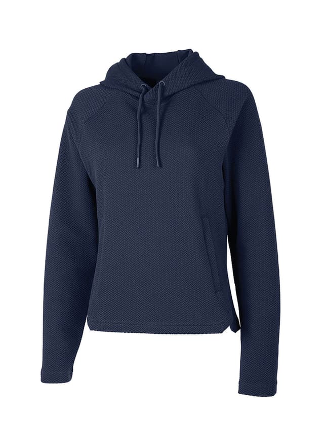 Charles River Women's TexturKnit Hoodie - Navy 3XL