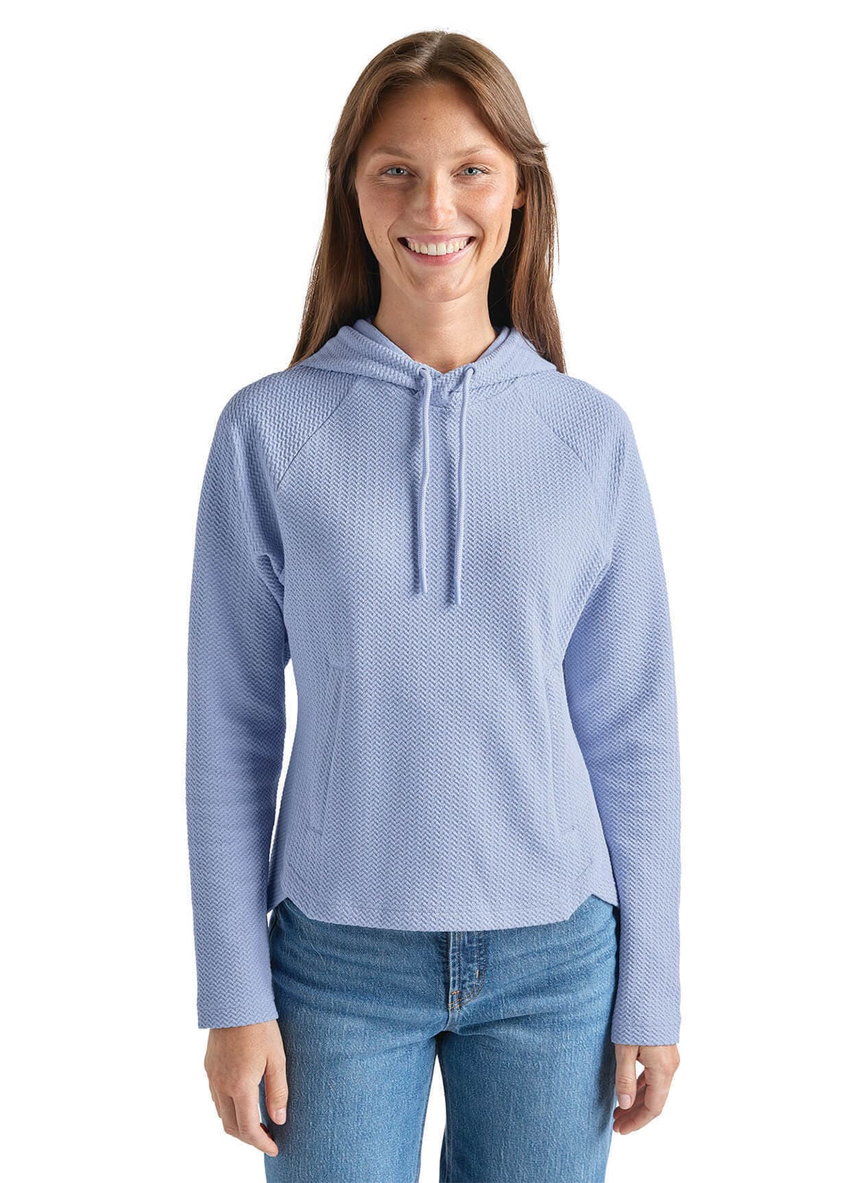 Charles River Women's TexturKnit Hoodie - Blue Lavender (143) 3XL