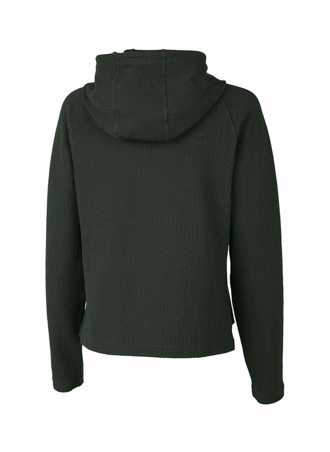 Charles River Women's TexturKnit Hoodie - Green 3XL