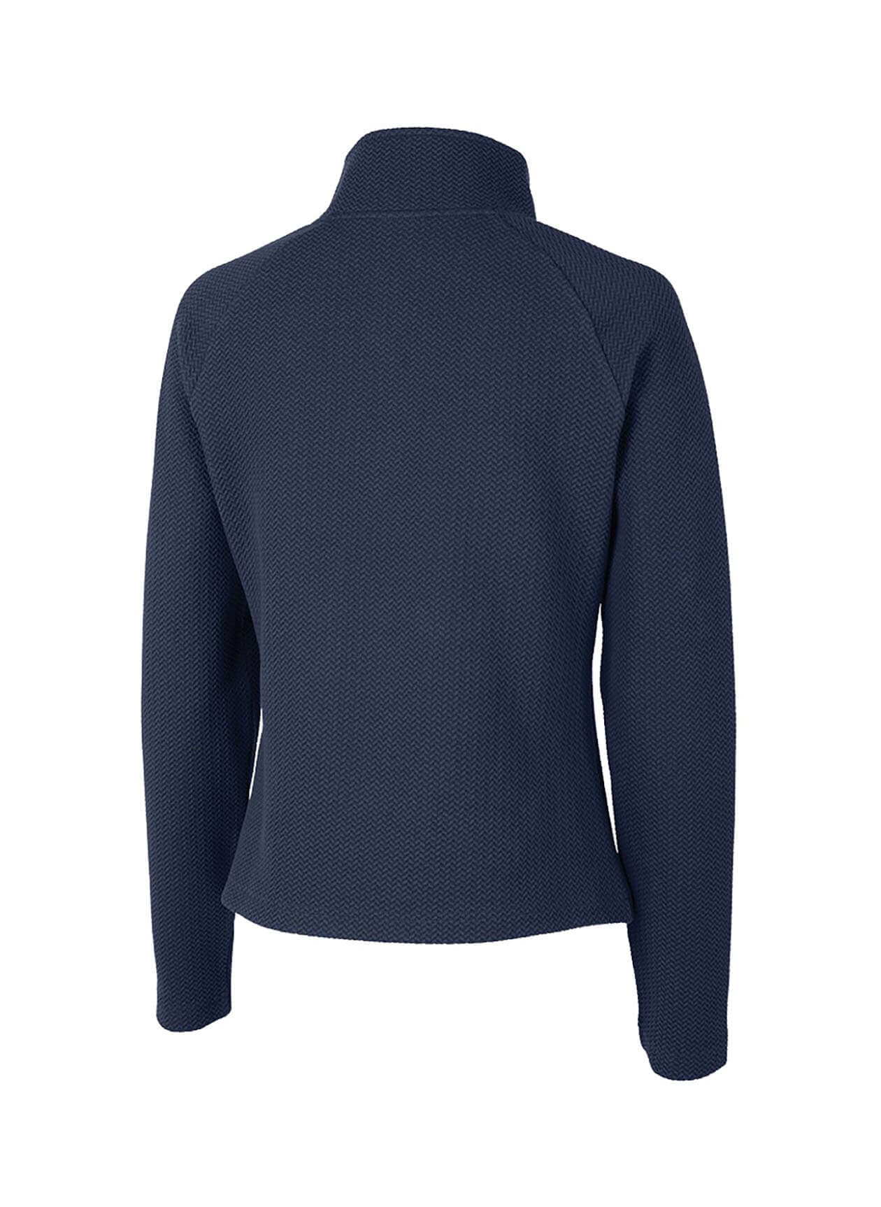 Charles River Women's TexturKnit Quarter-Zip - Navy 3XL