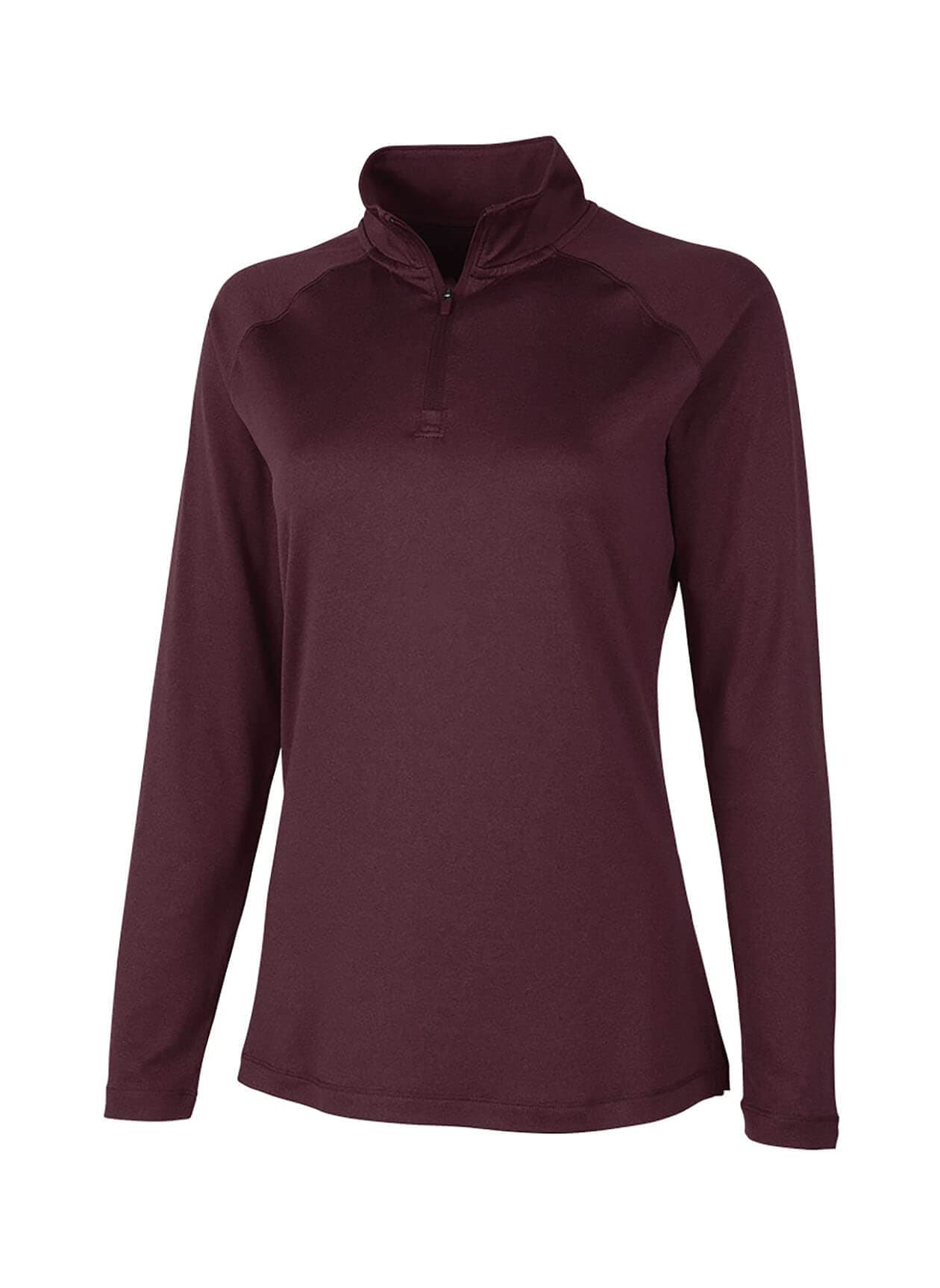 Charles River Women's Cayak Lightweight Stretch Quarter-Zip - Red 3XL