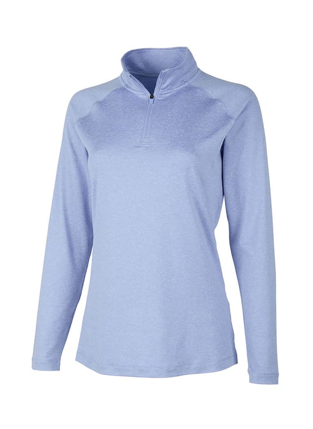 Charles River Women's Cayak Lightweight Stretch Quarter-Zip - Cyan 3XL
