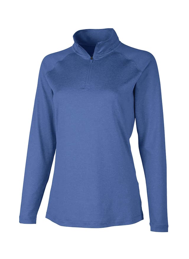 Charles River Women's Cayak Lightweight Stretch Quarter-Zip - Blue 3XL