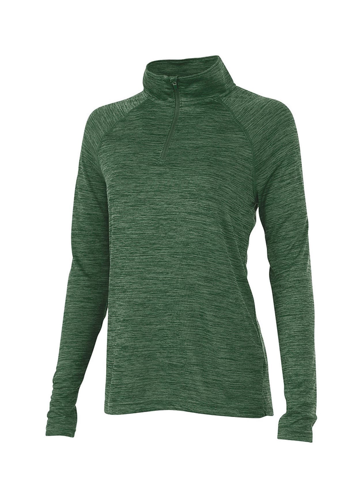 Charles River Women's Space Dyed Quarter-Zip - Green 3XL