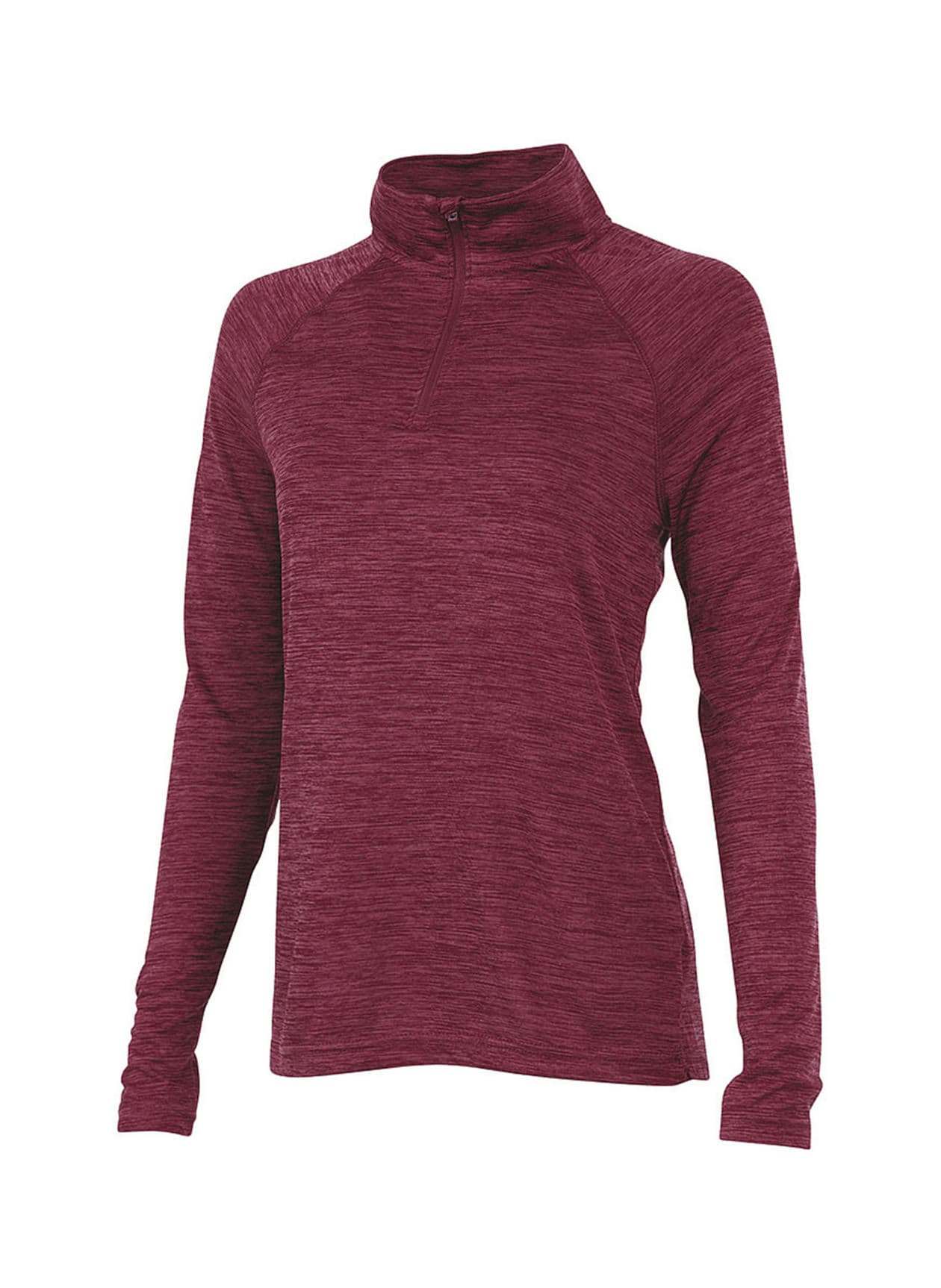 Charles River Women's Space Dyed Quarter-Zip - Maroon (MRN) 3XL