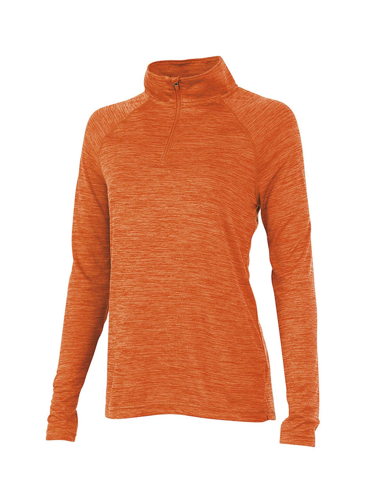 Charles River Women's Space Dyed Quarter-Zip - Orange 3XL