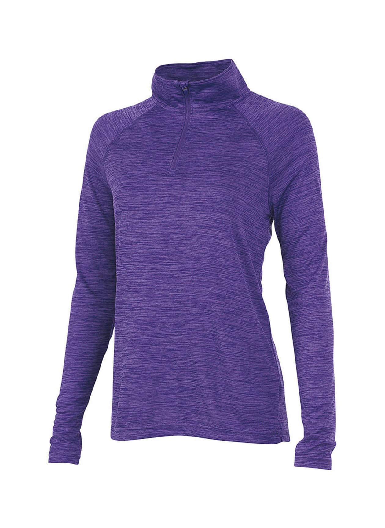 Charles River Women's Space Dyed Quarter-Zip - Purple 3XL