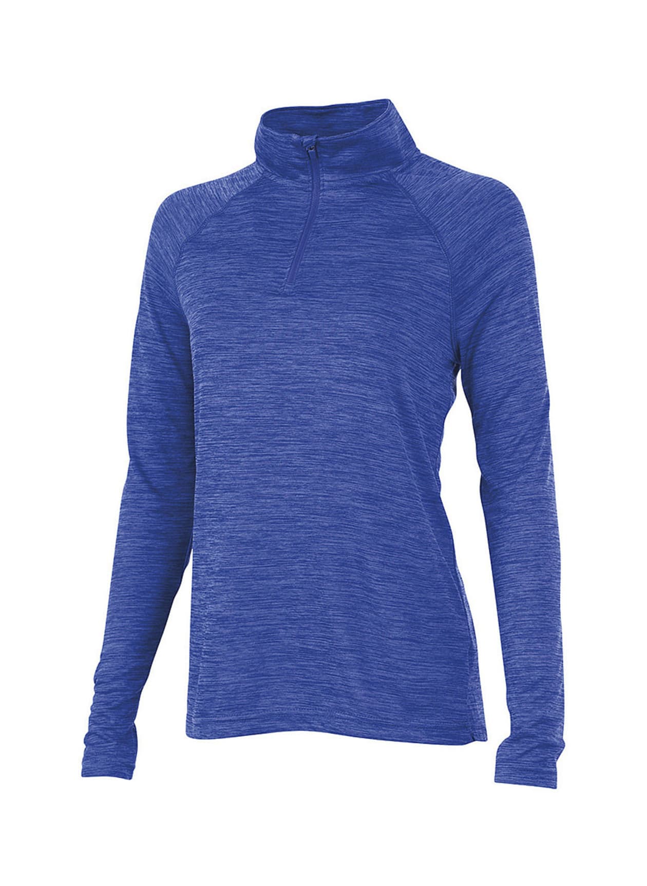 Charles River Women's Space Dyed Quarter-Zip - Blue 3XL