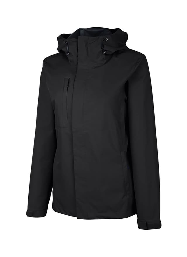Charles River Women's Bershire Rain Jacket - Black 3XL