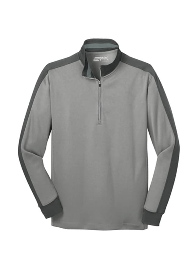 Nike Men's Dri-FIT Striped Collar Half-Zip - Dark Grey 3XL