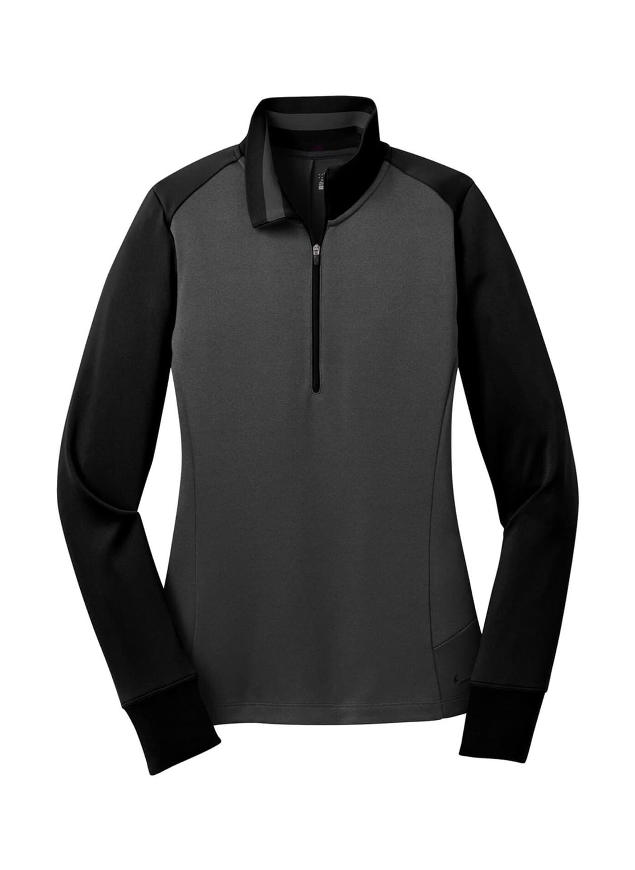 Nike Women's Dri-FIT Half-Zip - Black,Dark Grey LG
