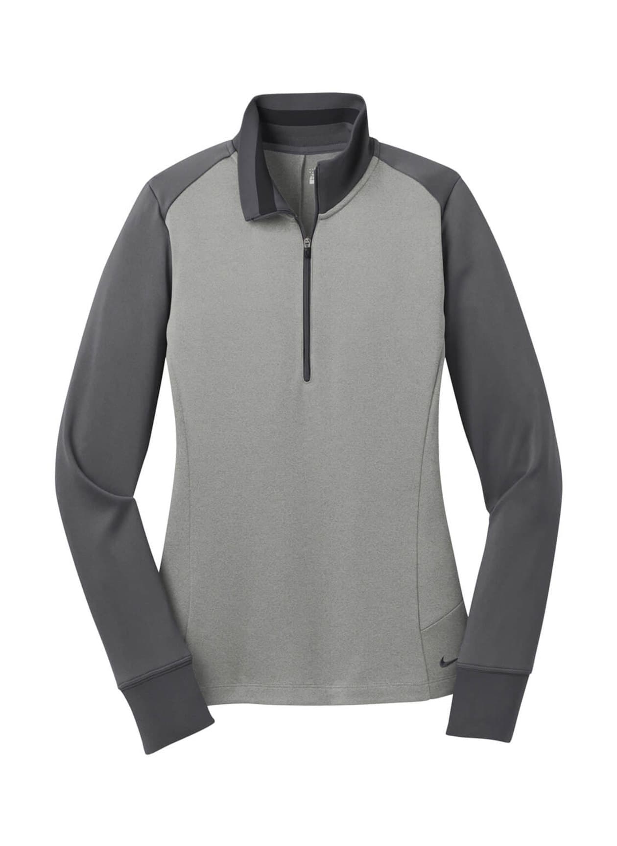 Nike Women's Dri-FIT Half-Zip - Dark Grey LG