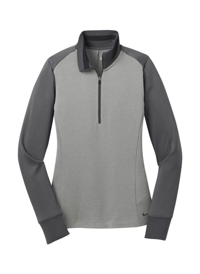 Nike Women's Dri-FIT Half-Zip - Dark Grey LG
